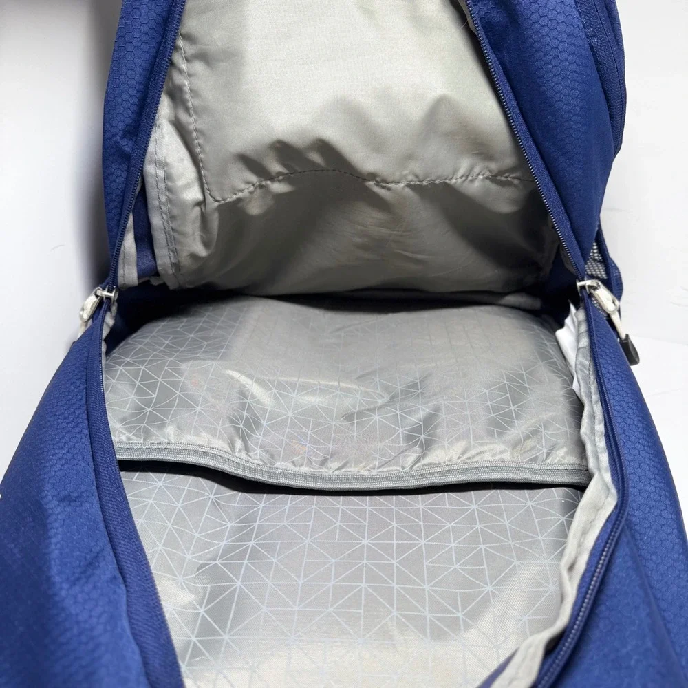 High Sierra Blue Honeycomb Ripstop Backpack Laptop Sleeve School Travel Bag